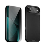 Black Leather Protective Case and Screen Protector - Apple Essentials Kit