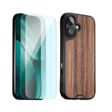 Walnut Protective Case and Screen Protector - Apple Essentials Kit