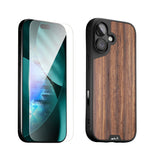 Walnut Protective Case and Screen Protector - Apple Essentials Kit